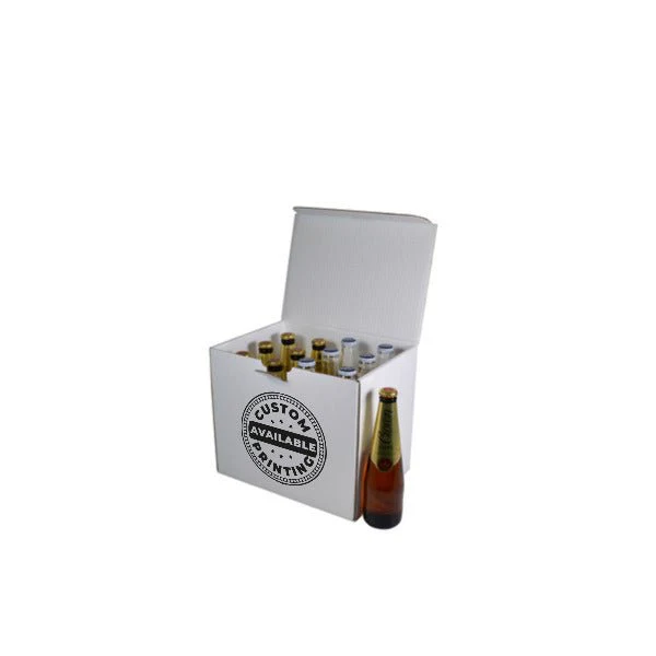 12 Beer Bottle Shipping Box - Stand Up Bottle with OPTIONAL insert (insert sold separately - see product 700-24789) - Image 8