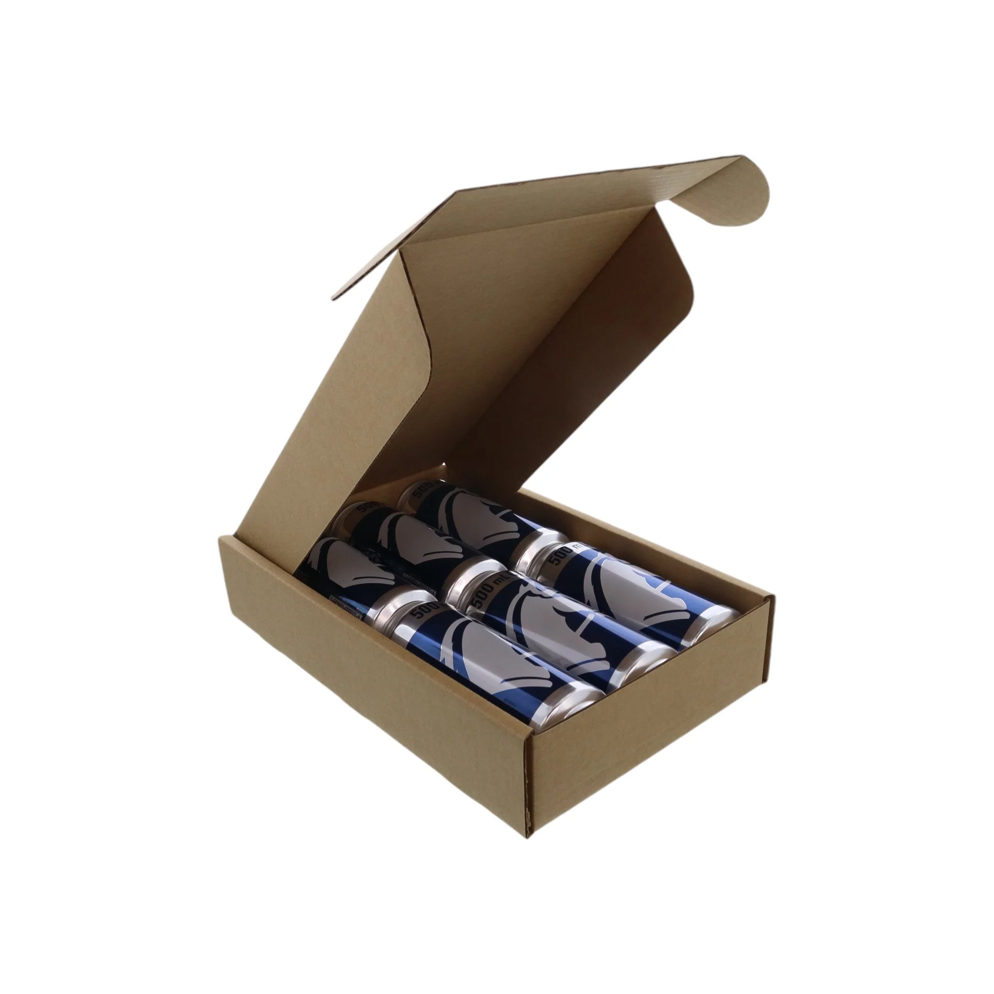 6 Pack 500ml Beer Mailing & Postage Box (Laydown)