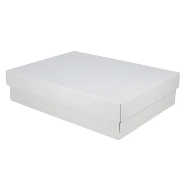 A3 Two Piece Cardboard Gift Box - 100mm High - Image 4