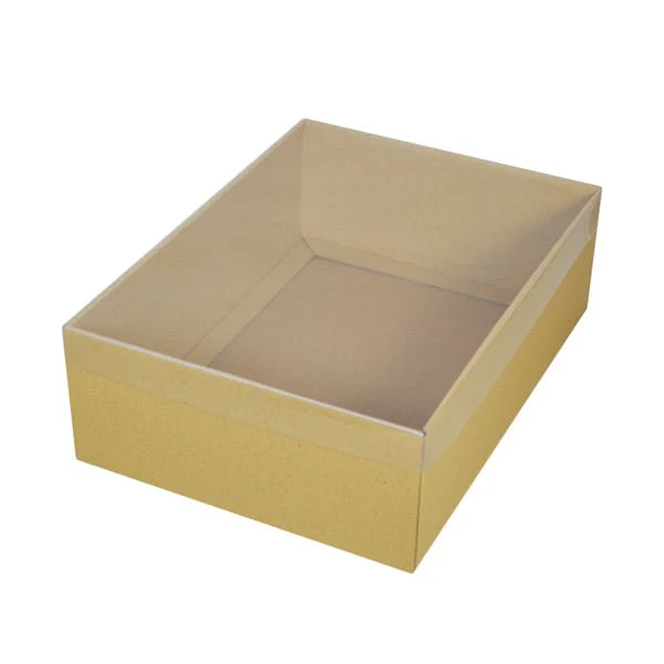 A4 Cardboard Gift Box with Clear Lid - 100mm High