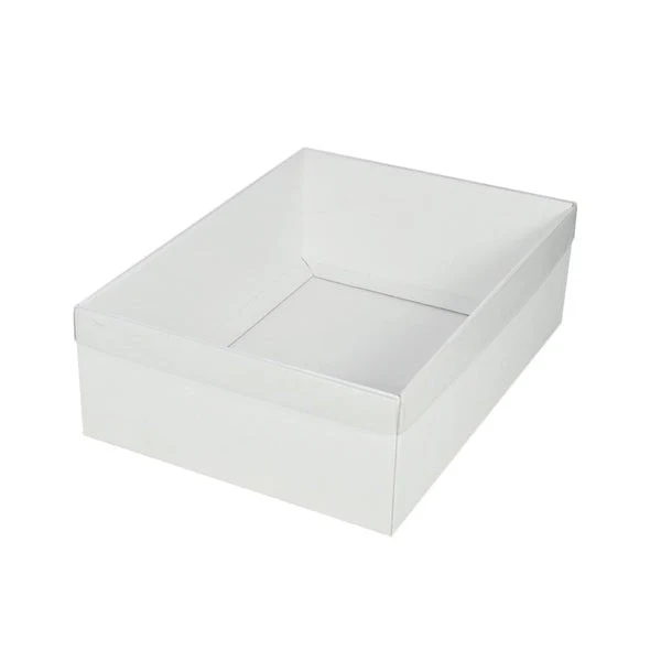 A4 Cardboard Gift Box with Clear Lid - 100mm High - Image 4