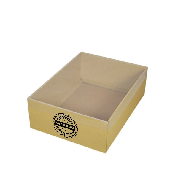 A4 Cardboard Gift Box with Clear Lid - 100mm High - Image 6
