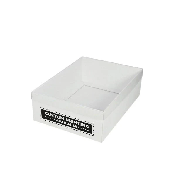 A4 Cardboard Gift Box with Clear Lid - 100mm High - Image 7