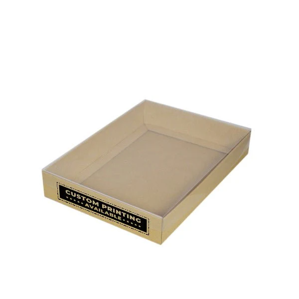 A4 Cardboard Gift Box with Clear Lid - 50mm High - Image 6