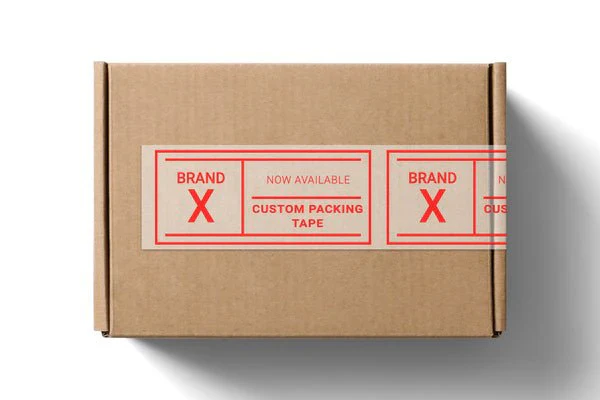 Custom Printed Transparent Plastic Packaging Tape - One PMS Colour (Width 48mm x 100 Metres per Roll)
