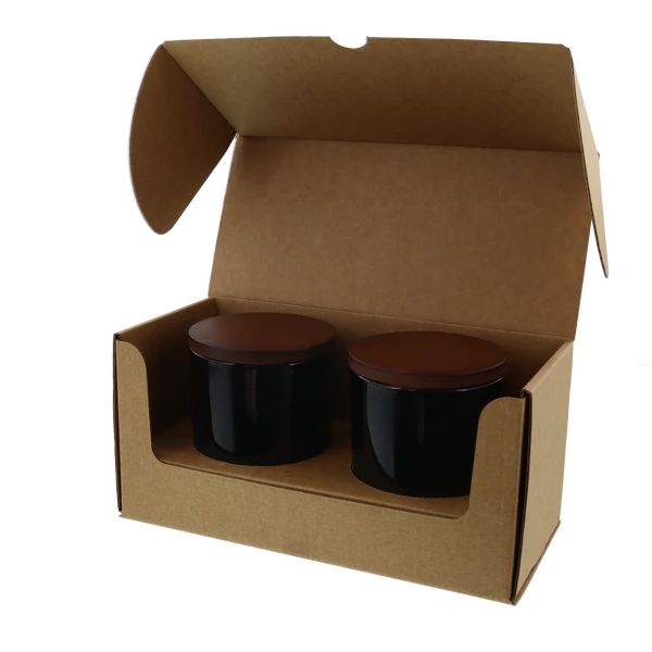 Large Candle Plain Glass 2 Pack with Insert (MTO) - Image 4