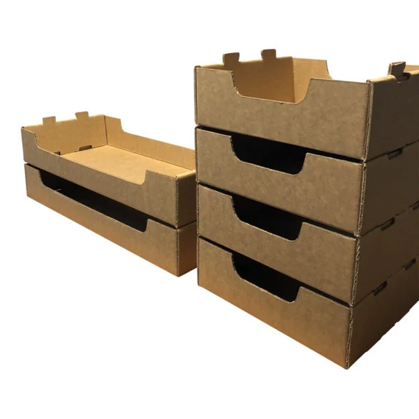 Large Heavy Duty Stackable Cardboard Catering and Storage Tray (One Piece Self Locking) - Image 5