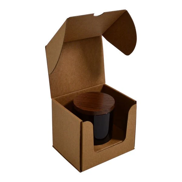 Medium Candle Plain Glass 1 Oxford/Cambridge Jar Pack with Insert - Kraft Brown (MTO) - Image 5