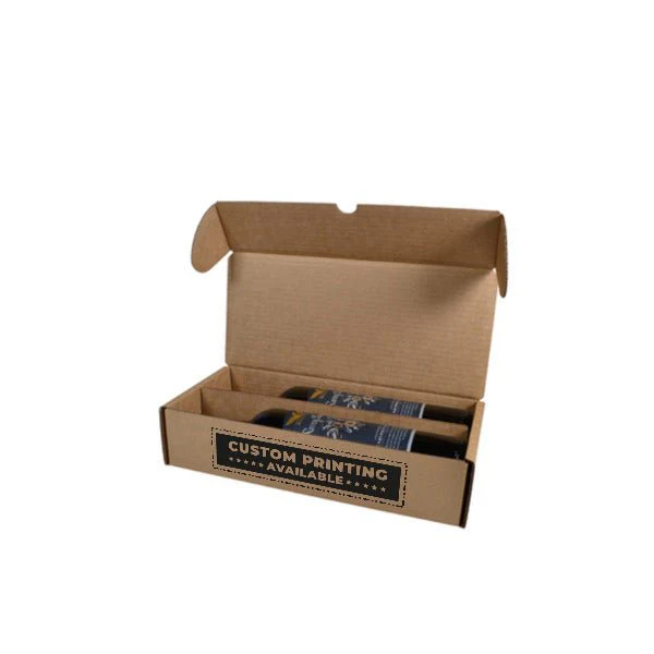 One Piece 330mm Double Wine Bottle Postage Box [REMOVABLE INSERT] - Image 7