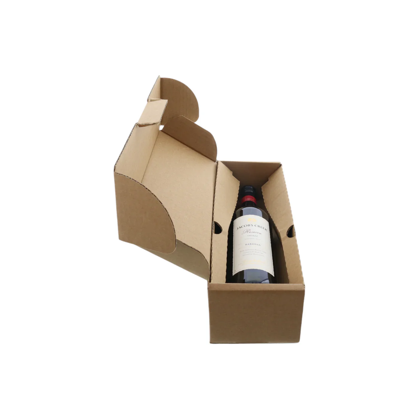 One Piece Single Wine Box with Attached Insert (Express Value Buy) - Image 6