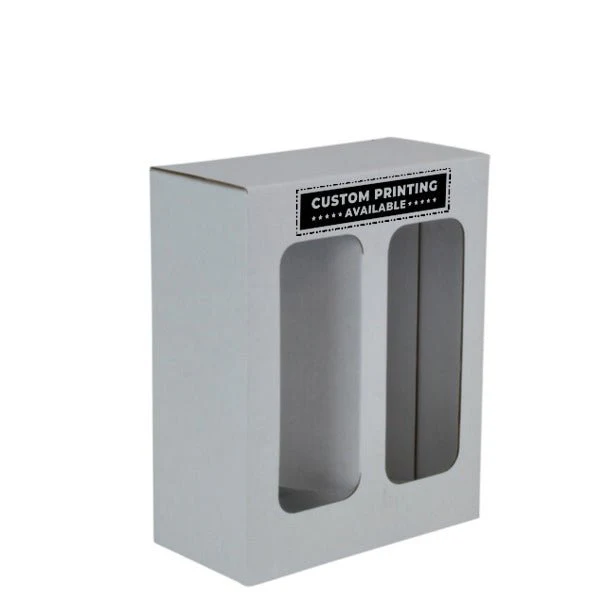 One Piece Two White Wine Glass Gift Box 19285 - Image 7