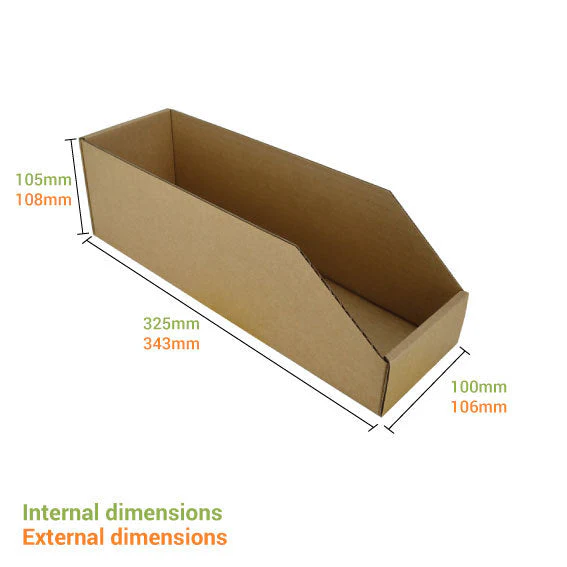 Pick Bin Box & Part Box 17970 (One Piece Self Locking Cardboard Storage Box) - Image 4