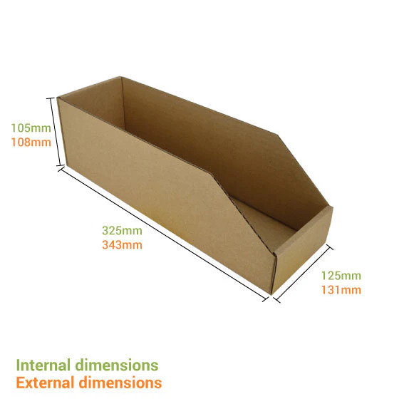 Pick Bin Box & Part Box 17971 (One Piece Self Locking Cardboard Storage Box) - Image 4