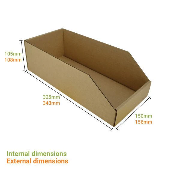 Pick Bin Box & Part Box 17972 (One Piece Self Locking Cardboard Storage Box) - Image 4