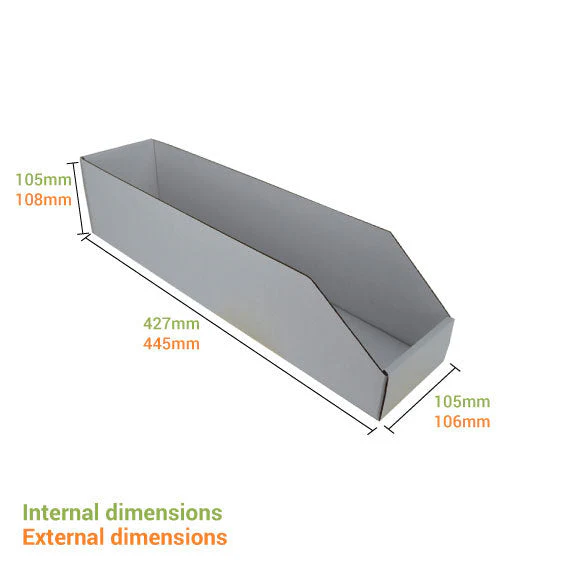 Pick Bin Box & Part Box 17974 (One Piece Self Locking Cardboard Storage Box) - Image 6