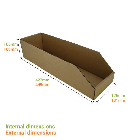 Pick Bin Box & Part Box 17975 (One Piece Self Locking Cardboard Storage Box) - Image 4