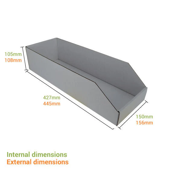 Pick Bin Box & Part Box 17976 (One Piece Self Locking Cardboard Storage Box) - Image 7