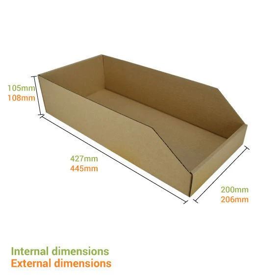 Pick Bin Box & Part Box 17977 (One Piece Self Locking Cardboard Storage Box) - Image 4