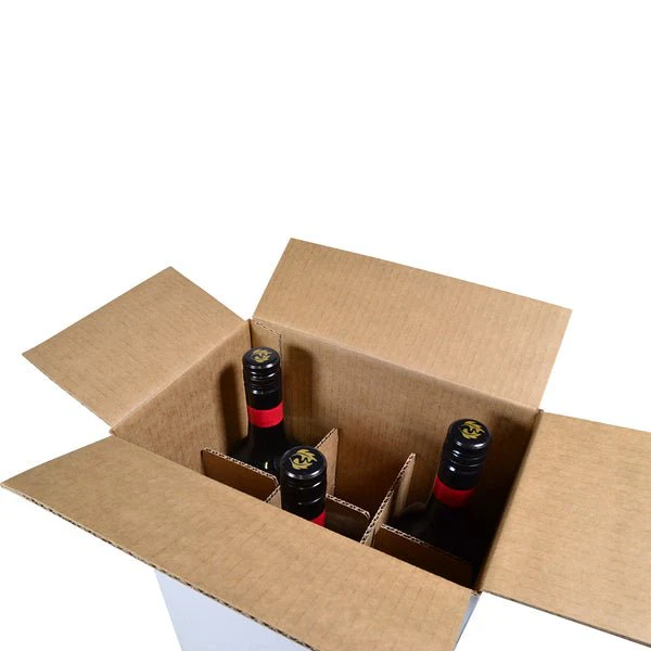 SAMPLE - 6 Bottle Wine [RSC Shipping Carton ] 311mm High - Kraft White - INSERTS SOLD SEPARATELY [700-24674] - Image 2