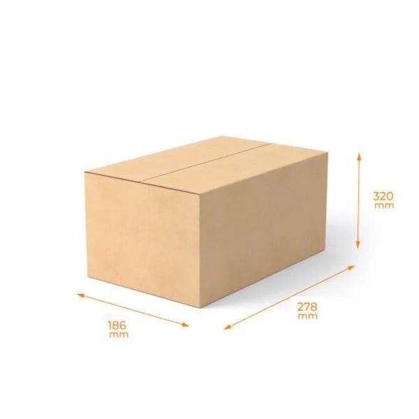 SAMPLE - 6 x Chandon Wine Bottle [RSC Shipping Carton ] 320mm High - Kraft Brown - INSERTS SOLD SEPARATELY [700-24705]