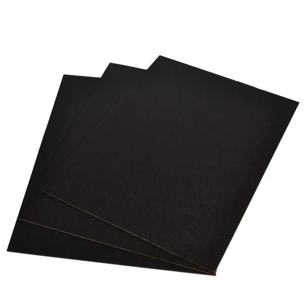 SAMPLE A4 Cardboard Sheet (210mm x 297mm x 1.5mm) - Kraft Black