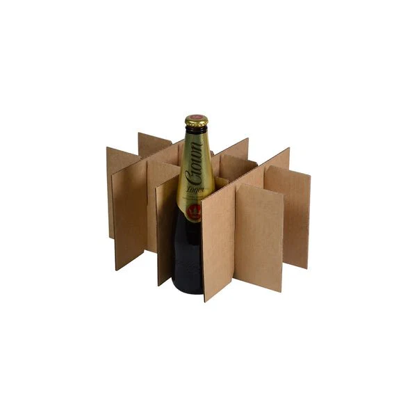 SAMPLE - B FLUTE - 12 Beer Bottle Shipping Box (insert sold separately) - Kraft Brown - Image 5