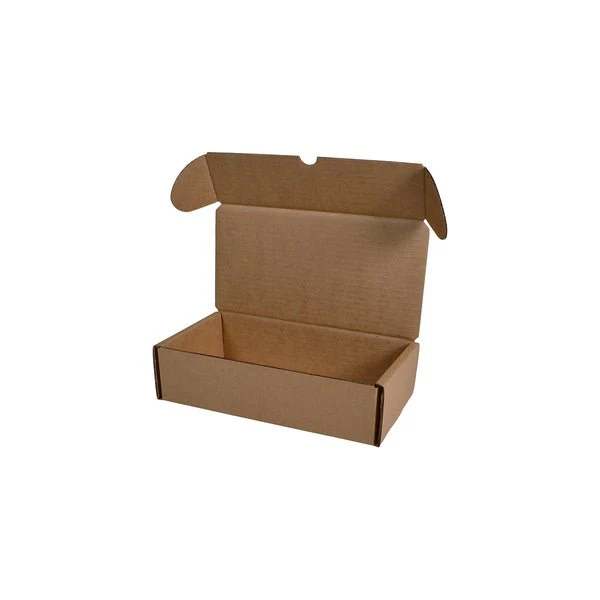 SAMPLE - B Flute - 2 Beer Bottle Shipping Box (Lay Down) with removable insert - Kraft Brown - Image 2