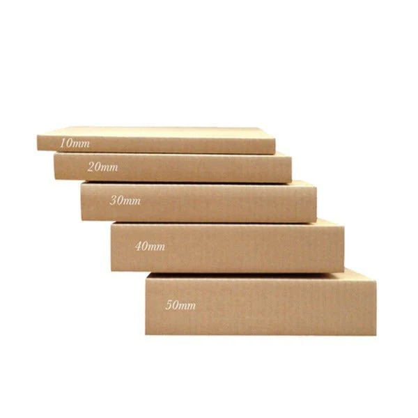 SAMPLE - B FLUTE - A2 Multi Crease Box (1 Box 5 Heights 10/20/30/40/50mm) - Kraft Brown
