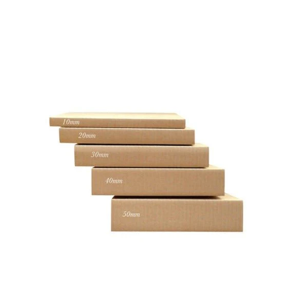 SAMPLE - B FLUTE - A4 Multi Crease Box (1 Box 5 Heights 10/20/30/40/50mm) - Kraft Brown