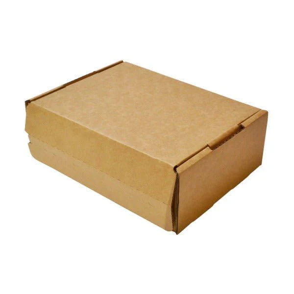 SAMPLE - B Flute - A5 Postage Box with 'Peal N Seal' SINGLE Tape (Easy Seal) - Kraft Brown