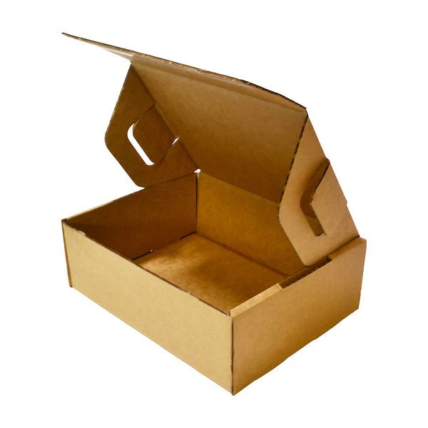 SAMPLE - B Flute - A5 Postage Box with 'Peal N Seal' SINGLE Tape (Easy Seal) - Kraft Brown - Image 3