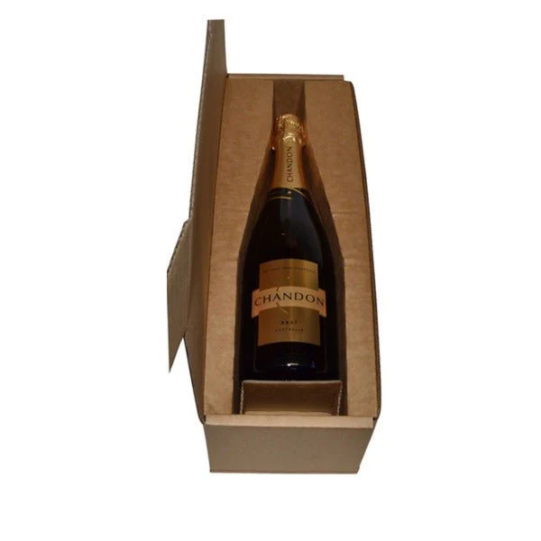 SAMPLE - B Flute - INSERT for One Piece Single & Double Heavy Duty Wine Postage Box - Kraft Brown (Box sold separately)