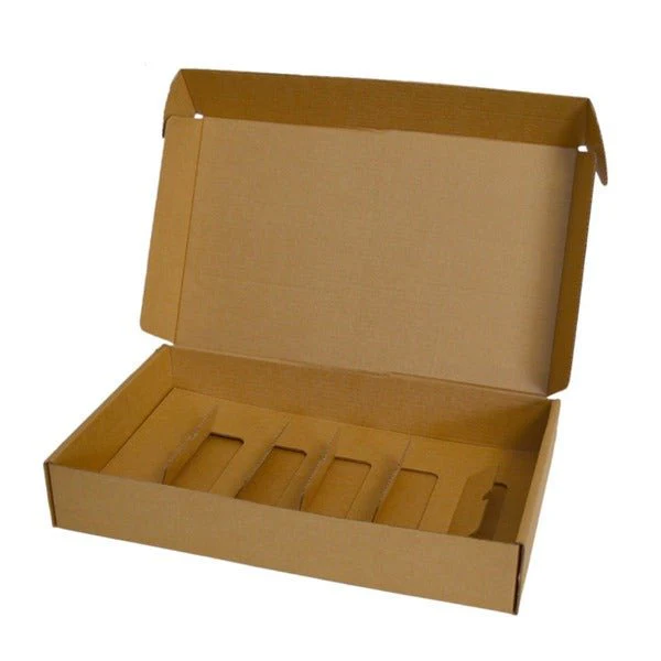SAMPLE - B Flute - Insert for Wine Postage Box 9132A (box sold separately) - Kraft Brown