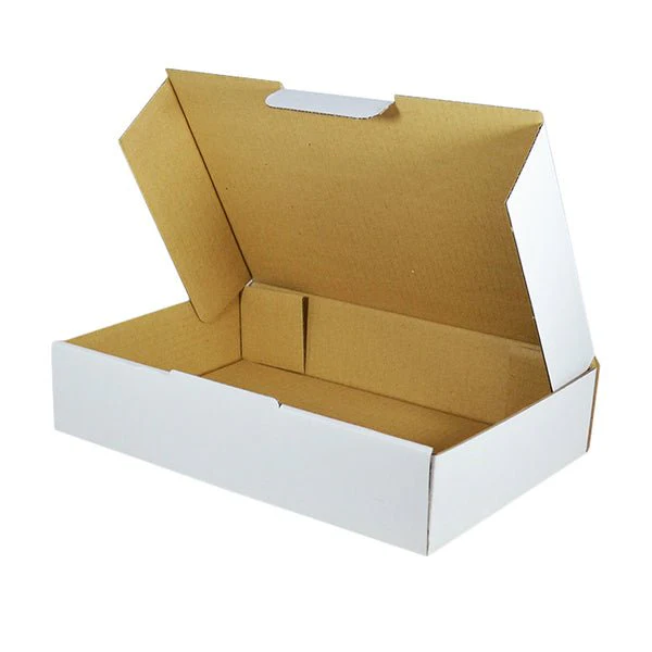 SAMPLE - B Flute - Medium Post Box for 3kg Post Satchel - Kraft White - Image 2
