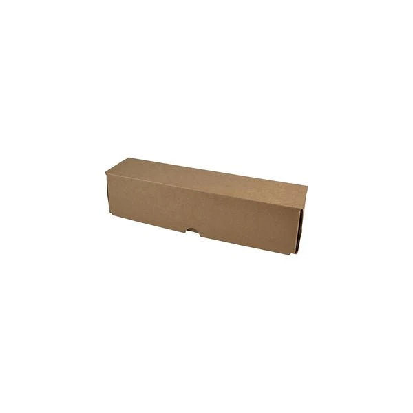 SAMPLE - B Flute - One Piece 310mm Wine Gift Box 24647 - Kraft Brown - Image 2