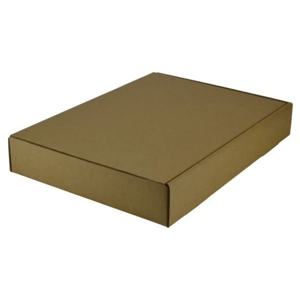 SAMPLE - B Flute - One Piece Postage & Mailing Box 15103 - Kraft Brown