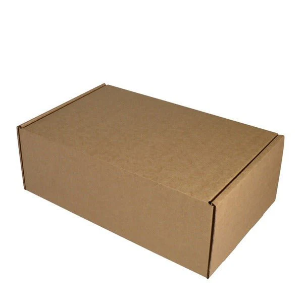 SAMPLE - B Flute - One Piece Postage & Mailing Box 19011 - Kraft Brown