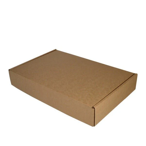 SAMPLE - B Flute - One Piece Postage & Mailing Box 20444 - Kraft Brown