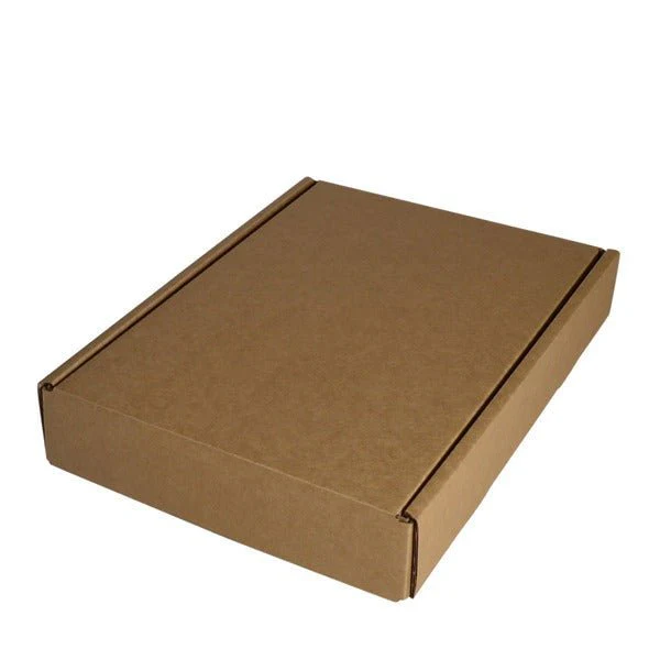 SAMPLE - B Flute - One Piece Postage & Mailing Box 21484 - Kraft Brown