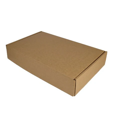 SAMPLE - B Flute - One Piece Postage & Mailing Box 24472 - Kraft Brown