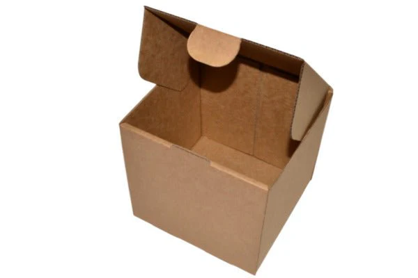 SAMPLE - B Flute - One Piece Postage & Mailing Box 24990 - Kraft Brown - Image 2