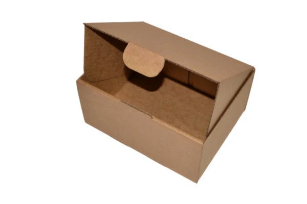 SAMPLE - B Flute - One Piece Postage & Mailing Box 24991 - Kraft Brown - Image 2