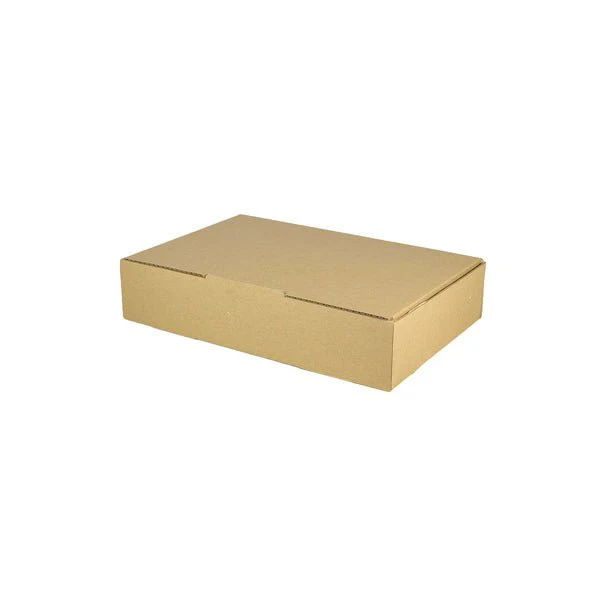 SAMPLE - B Flute - Small Post Box for 500gram Post Satchel - Kraft Brown - Image 2