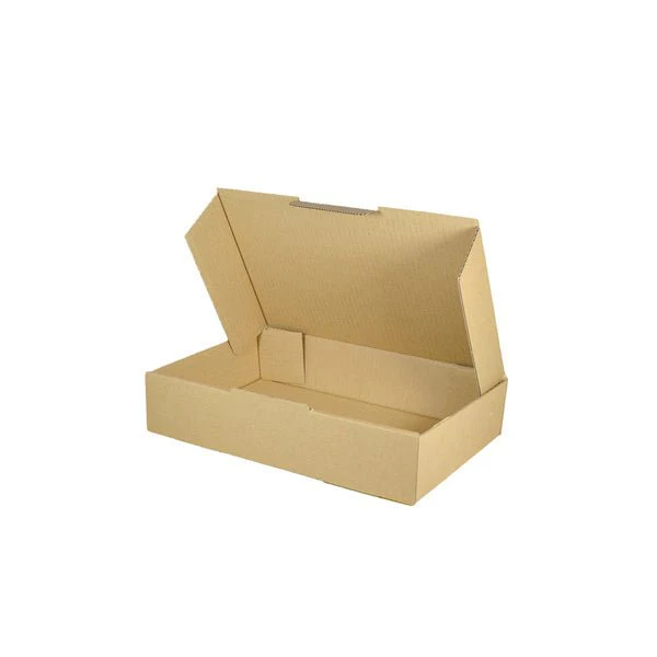 SAMPLE - B Flute - Small Post Box for 500gram Post Satchel - Kraft Brown - Image 3