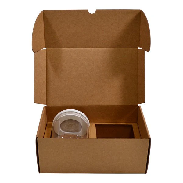 SAMPLE - Candle 2 Oxford/Cambridge Jar Pack Extra Large Wood with Insert - Kraft Brown - Image 4