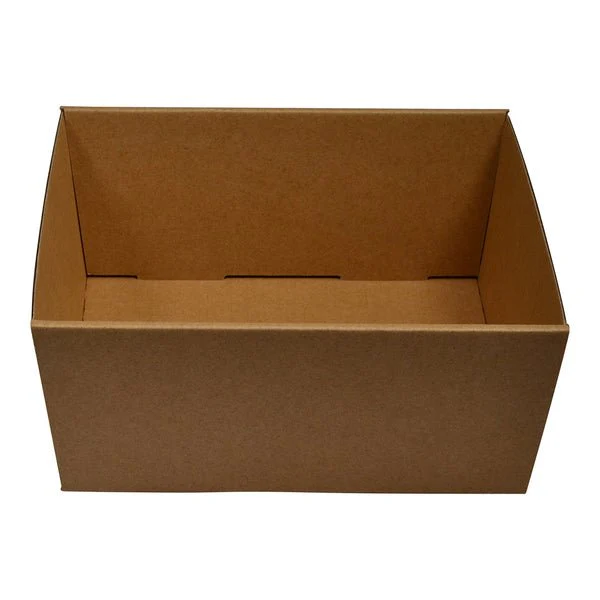 SAMPLE - E Flute - 80mm High Large Square Catering Tray - Kraft Brown - Image 2