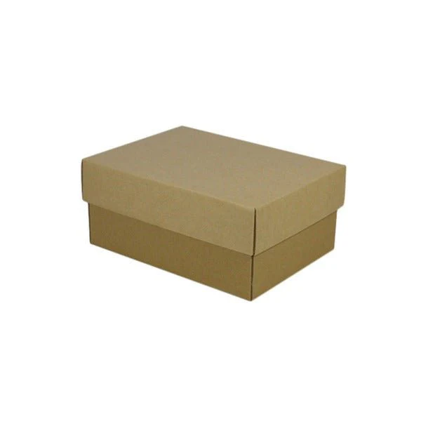 SAMPLE - E Flute - A5 Cardboard Gift Box (Base & Lid) -100mm High - Kraft Brown