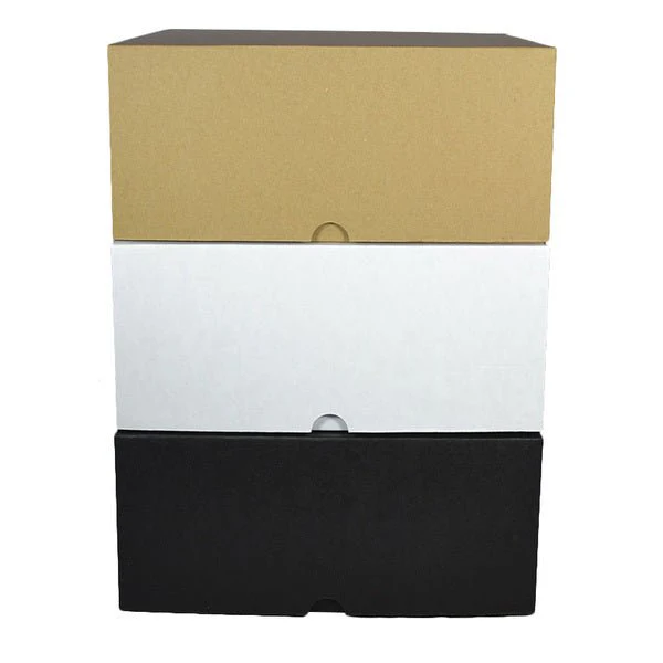 SAMPLE - E Flute - Cardboard Cake Box 10 x 10 x 6 inches - Kraft Brown - Image 3