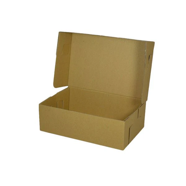SAMPLE - E Flute - Cardboard Cake Box 11 x 7 x 3.5 inches - Kraft Brown - Image 2