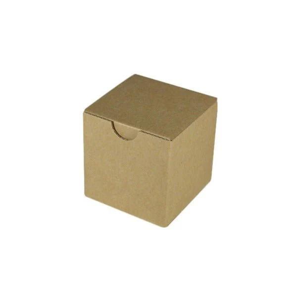 SAMPLE - E Flute - Cardboard Candle Box/Jam Box (80/80) - Kraft Brown